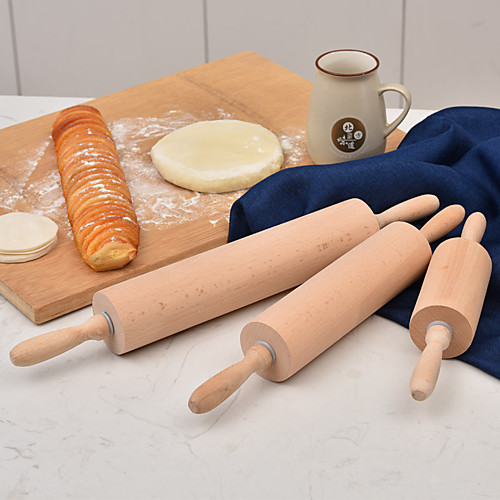 

Wooden Rolling Pin Dumpling Pizza Dough Pastry Roller 1pc