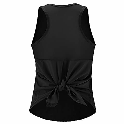 

workout tank tops for women loose yoga tops open back workout shirts activewear grey xs