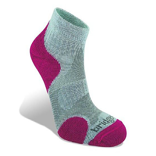

women's coolfusion multisport socks, grey/raspberry, large