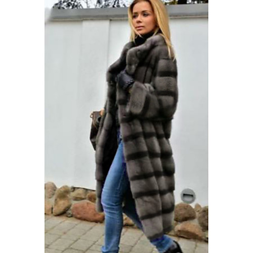 

Long Sleeve Coats / Jackets Faux Fur Wedding Women's Wrap With Fur