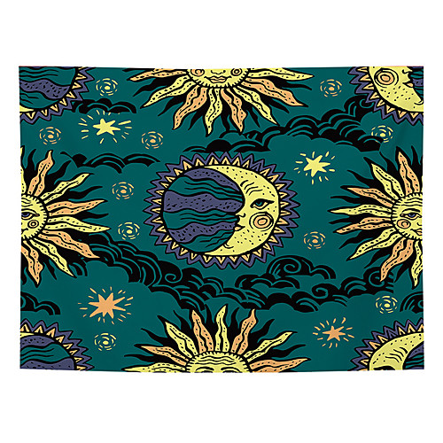

Tarot Divination Wall Tapestry Art Decor Blanket Curtain Picnic Tablecloth Hanging Home Bedroom Living Room Dorm Decoration Mysterious Bohemian Moon Sun Star