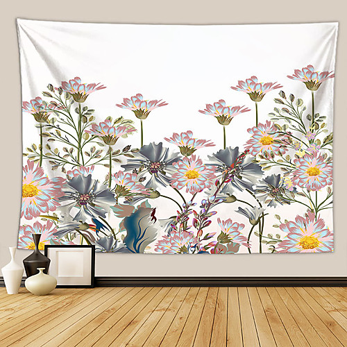 

Wall Tapestry Art Deco Blanket Curtain Picnic Table Cloth Hanging Home Bedroom Living Room Dormitory Decoration Polyester Fiber Plant Series Modern Flowers