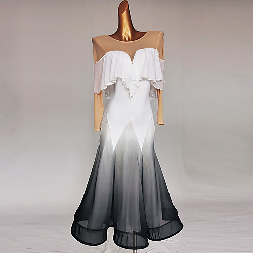 

Ballroom Dance Dress Split Joint Women's Performance Long Sleeve Spandex