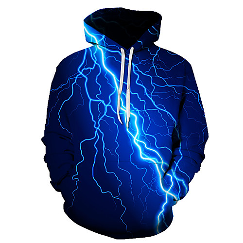 

Men's Pullover Hoodie Sweatshirt Graphic Club Weekend 3D Print Party Casual Hoodies Sweatshirts Blue