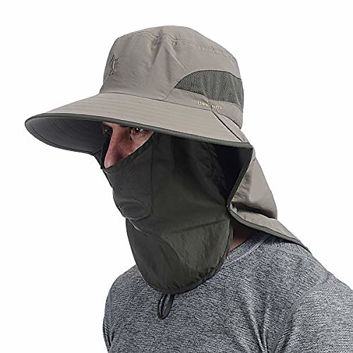 

Adults Wide Brim Sun Hat Summer Camping & Hiking Fishing Waterproof Breathable Quick Dry