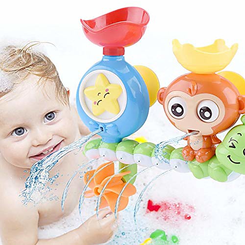 

bath toys, bath wall toy with waterfall station toy, bathtub toys for toddlers kids babies 1 2 3 year old boys girls…