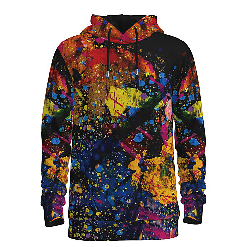 

Men's Pullover Hoodie Sweatshirt Graphic 3D Daily 3D Print Basic Hoodies Sweatshirts Rainbow