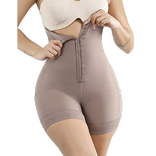 

women shapewear shaper body shaper slimming bodysuit waistline with long leg lace hem plus size s-6xl