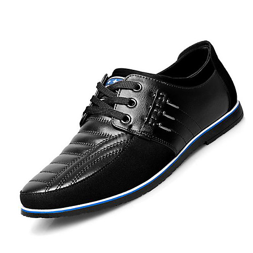 

Men's Sneakers Driving Shoes Drive Shoes Business Casual Daily Leather Lightweight Non-slipping Shock Absorbing Black Blue Brown Color Block Fall