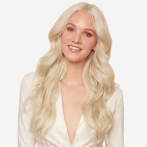 

Synthetic Wig Body Wave Middle Part Wig Very Long Blonde Synthetic Hair 26 inch Women's Classic Exquisite Fluffy Blonde