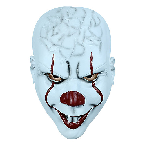 

Joker Mask Halloween Props Adults' Women's Cosplay Halloween Halloween Festival / Holiday Latex White / Black / Red Women's Men's Easy Carnival Costumes