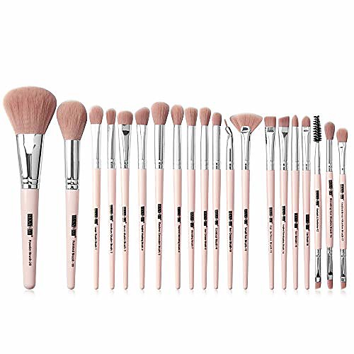 

20 pcs makeup brush eye blush brush makeup brush set for foundation blending brush concealer eyeshadow, pink