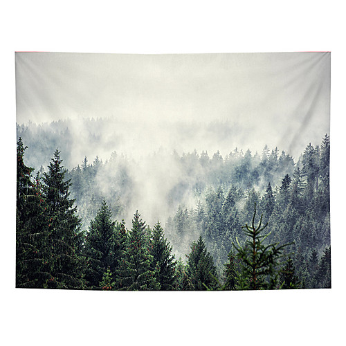

Wall Tapestry Art Decor Blanket Curtain Picnic Tablecloth Hanging Home Bedroom Living Room Dorm Decoration Polyester Forest Mist Beauty Views