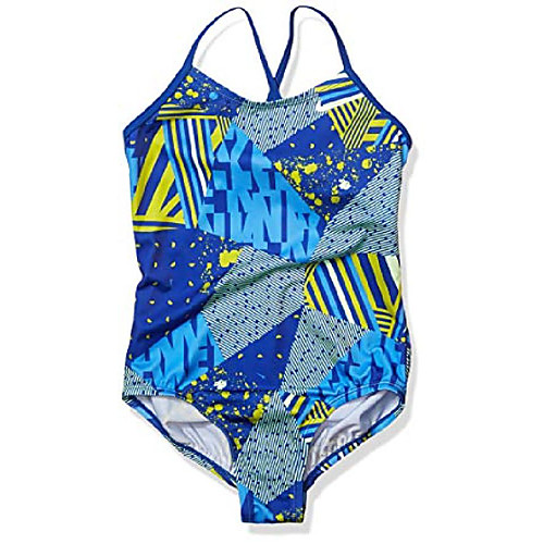 

swim girls' big crossback one piece swimsuit, game royal mashup, large