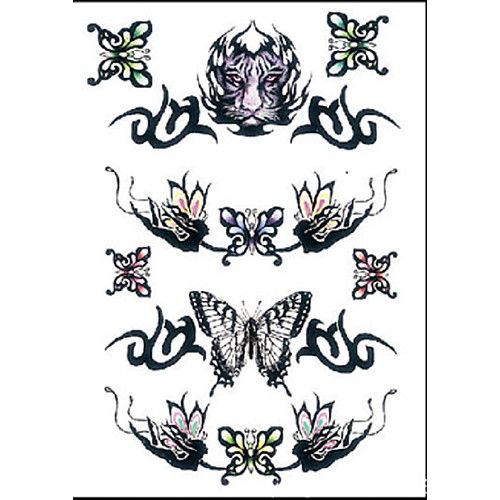 

#(1) Temporary Tattoos Waterproof Paper Tattoo Stickers / Pattern