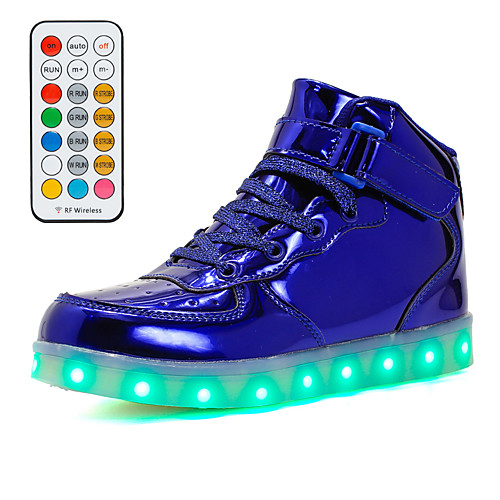 

Boys' Girls' Sneakers LED Shoes USB Charging Flashing Shoes PU Little Kids(4-7ys) Big Kids(7years ) Daily Walking Shoes LED Pink Gold Dark Blue Fall Winter