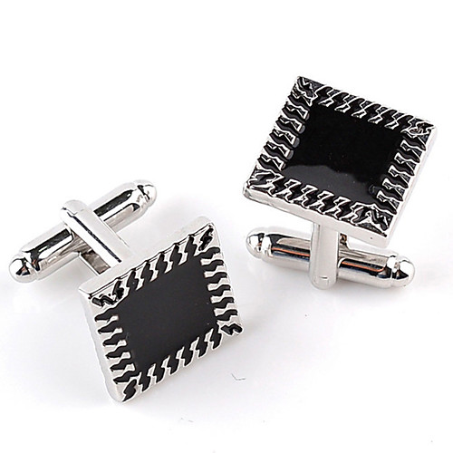 

Cufflinks Simple Basic Brooch Jewelry Black For Daily Festival