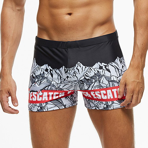 

Men's Swim Shorts Swim Trunks Bottoms Quick Dry Breathable Drawstring - Swimming Beach Water Sports Summer / Micro-elastic