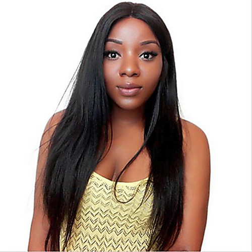 

Synthetic Wig kinky Straight Natural Straight Middle Part Wig Long Black Synthetic Hair Women's Fashionable Design Easy to Carry Comfortable Black