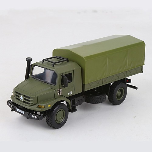 

1:18 Plastic Aluminum-magnesium alloy Truck Military Vehicle Toy Truck Construction Vehicle New Design Simulation assembled packing All Unisex Kids Car Toys