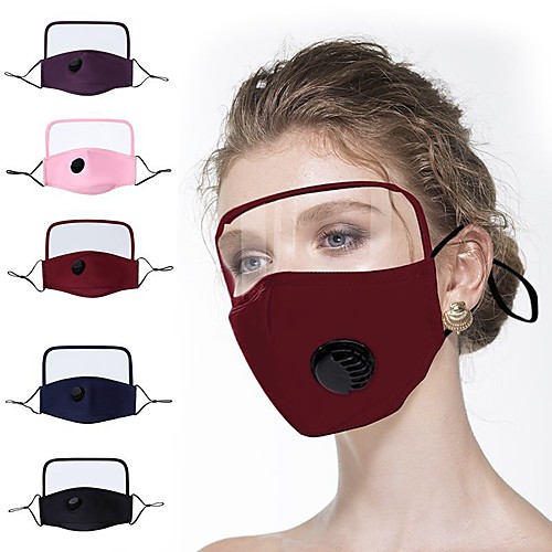 

1 Pc Protective Masks Pure Cotton Mask Thin Cotton Protective One-piece Mask Full Face Screen Face Protection Eye Protection Cotton Mask