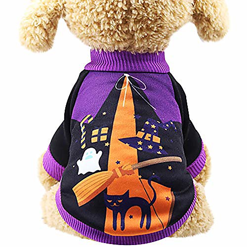 

wakeu happy halloween pet shirts clothes small dog puppy costume (castle)