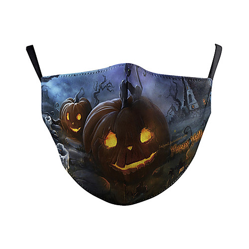 

Face Cover Casual Daily Polyester Cotton Blend Dust Proof Golden Black and Blue Red and White Mask Party Halloween Cosplay