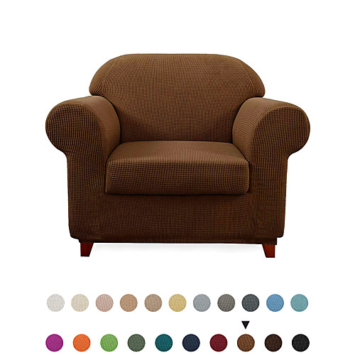 

Sofa Cover Solid Colored Flocking Polyester Slipcovers