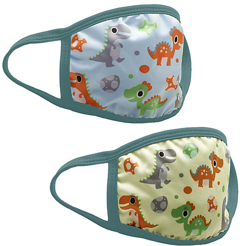 

3 Pcs Cotton Masks Dust-proof Children's Masks Washable Cartoon Masks Can be Inserted pm2.5 Breathable Cotton Masks