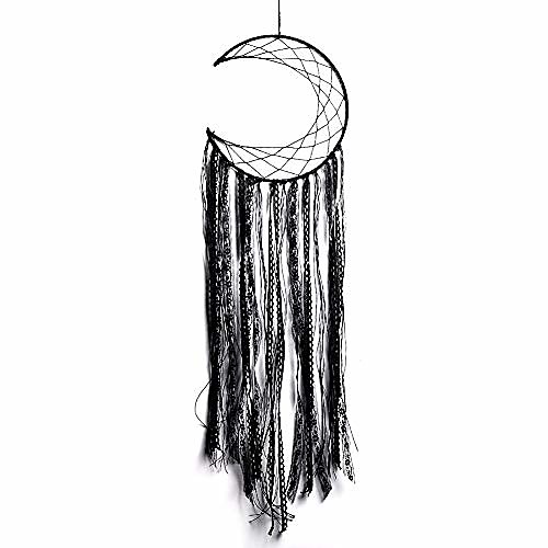 

Boho Dream Catcher Handmade Gift Wall Hanging Decor Art Ornament Craft Moon 25.591cm for Kids Bedroom Wedding Festival