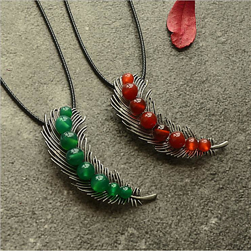 

Choker Necklace Chains Long Necklace Women's Unique Design Romantic Trendy Boho Cute Cool Red Dark Green 90 cm Necklace Jewelry for Street Gift Daily Promise Festival / Charm Necklace