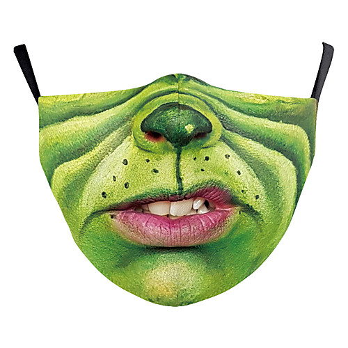 

Face cover Men's Polyester One-Size Green 1pc / pack Adults Anti-UV Daily Punk & Gothic All Seasons