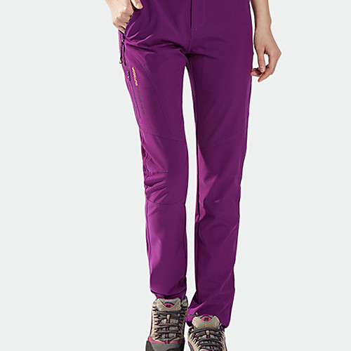 

Women's Hiking Pants Trousers Solid Color Outdoor Standard Fit Waterproof Breathable Quick Dry Soft Elastane Pants / Trousers Cargo Pants Bottoms Black Purple Khaki Hunting Fishing Climbing M L XL