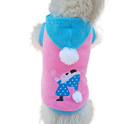 

sweet velvet pet dog hoodie (m, pink)