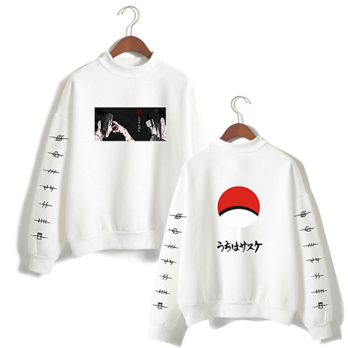 

Inspired by Naruto Cosplay Akatsuki Uchiha Itachi Hoodie Polyester / Cotton Blend Print Printing Hoodie For Women's / Men's