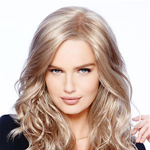 

Synthetic Wig Curly Water Wave Middle Part Wig Long Light Brown Blonde Synthetic Hair Women's Fashionable Design Exquisite Blonde Light Brown