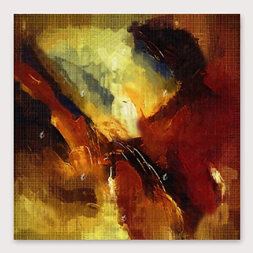 

Oil Painting Hand Painted Square Abstract Modern Stretched Canvas