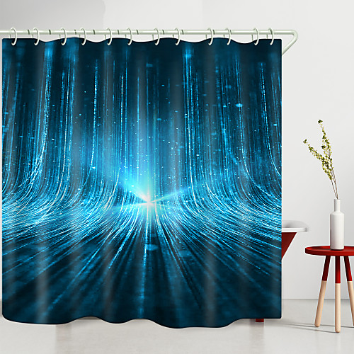 

3D Technology light Digital Printing Shower Curtain Shower Curtains Hooks Modern Polyester New Design