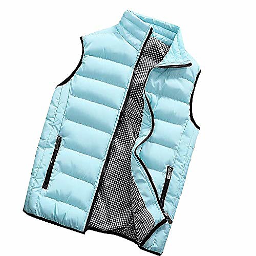 

fanshonn men's autumn winter full zip lightweight water-resistant packable puffer vest