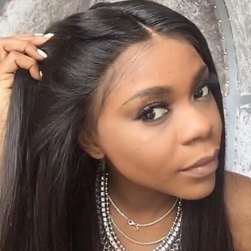 

Human Hair Lace Front Wig Free Part style Brazilian Hair Natural Straight Silky Straight Natural Wig 130% Density Women Women's Long Medium Length Wig Accessories