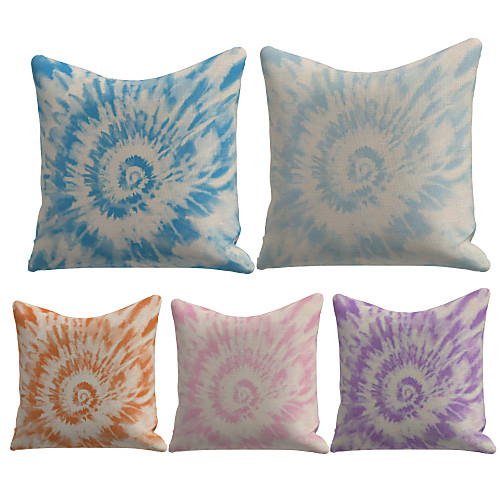 

Cushion Cover 5PC Linen Soft Decorative Square Throw Pillow Cover Cushion Case Pillowcase for Sofa Bedroom 45 x 45 cm (18 x 18 Inch) Superior Quality Mashine Washable