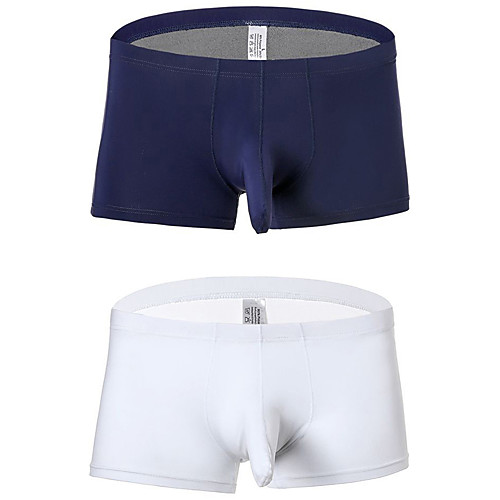 

Men's 2 Piece Basic Boxers Underwear - Normal Low Waist Multi color M L XL
