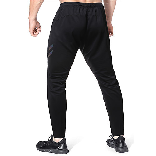 

Men's Breathable Loose Chinos Sweatpants Pants Striped Full Length Black