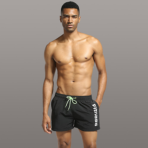 

Men's Swim Shorts Swim Trunks Bottoms Breathable Quick Dry Drawstring - Swimming Surfing Water Sports Solid Colored Summer