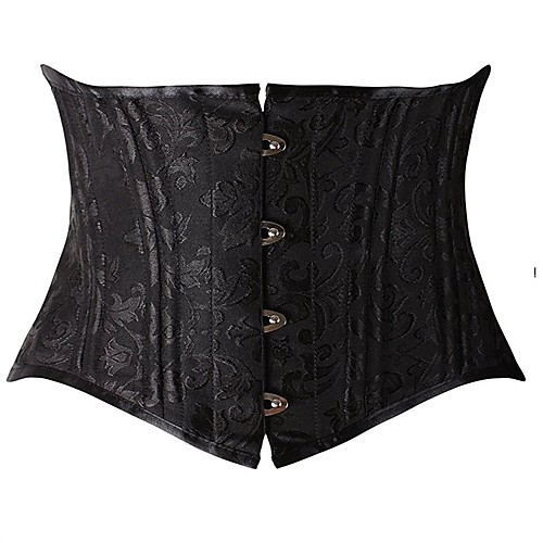 

Women's Buckle Underbust Corset - Printing Black XS S M