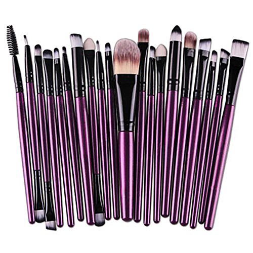 

clearance sale! 20 pcs makeup brush set tools make-up toiletry kit wool make up brush set (d)