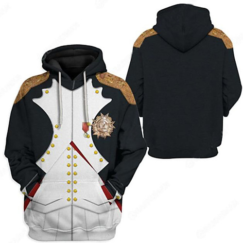 

Inspired by Historical Figure Napoléon Bonaparte Cosplay Costume Hoodie Terylene Graphic Printing Hoodie For Women's / Men's