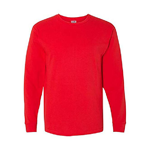 

ba5060 bayside adult long sleeve tee - red - l