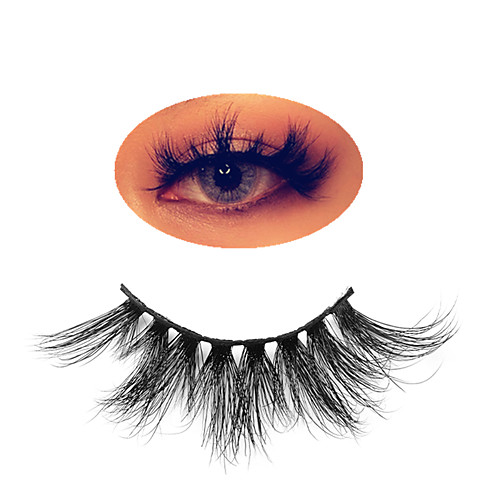 

Mink Eyelashes Makeup Lashes 3D Popular Fluffy Cruelty free Eye Mink Lashes Cross Full Volume False Eyelashes Eyelash