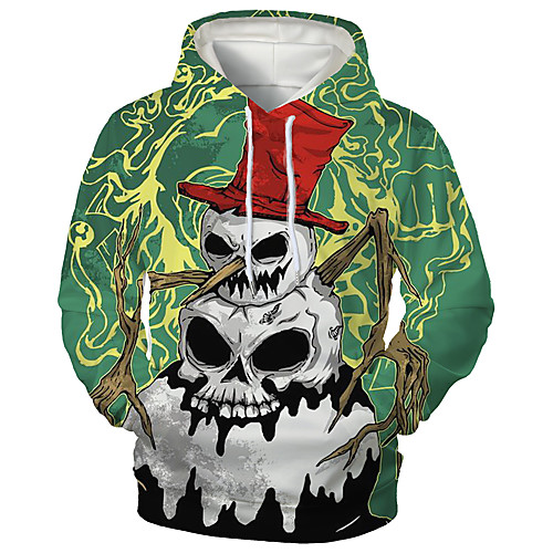 

Men's Pullover Hoodie Sweatshirt Print Graphic 3D Christmas Daily 3D Print 3D Print Christmas Hoodies Sweatshirts Green